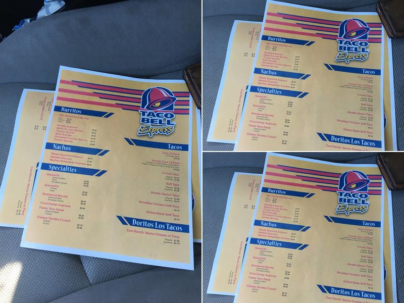 Taco Bell Menu