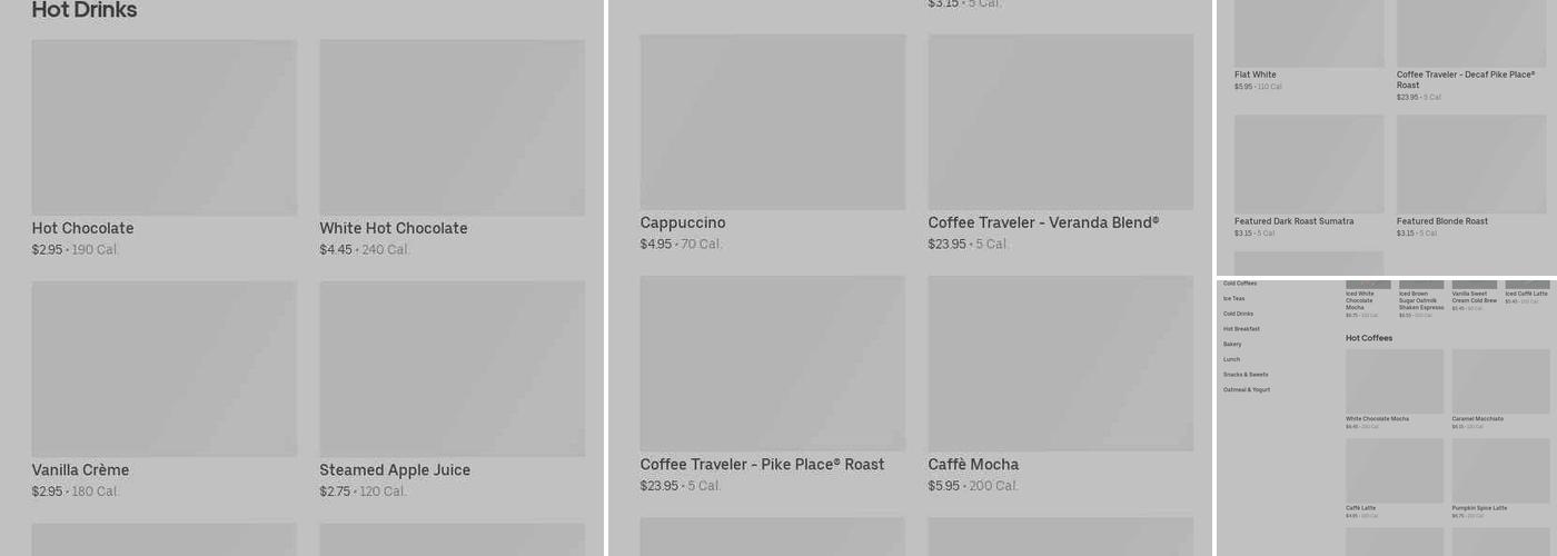 Starbucks Menu