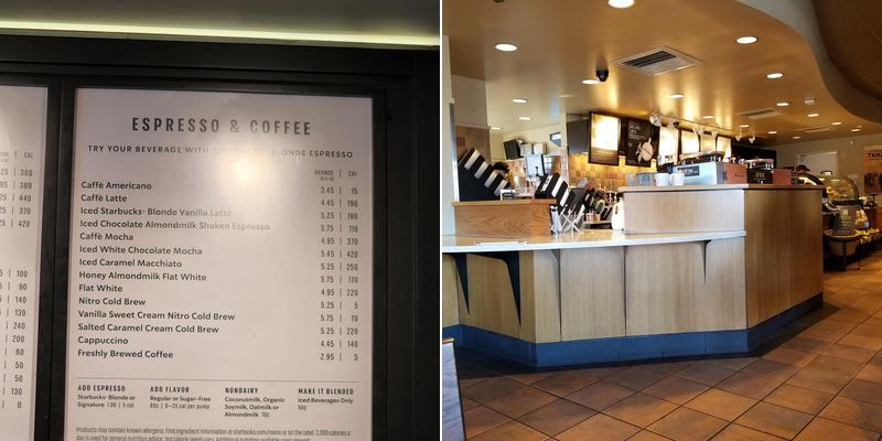 Starbucks Menu