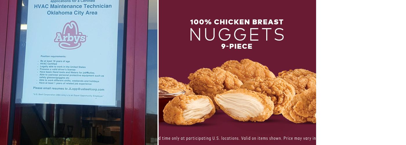 Arby's Menu