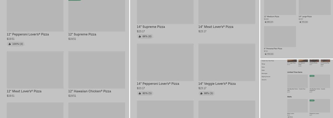 Pizza Hut Menu