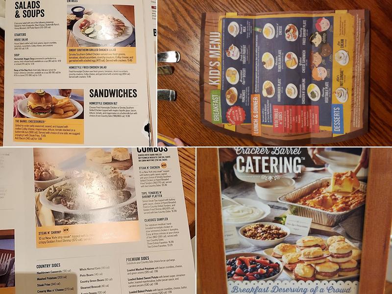 Cracker Barrel Old Country Store Menu