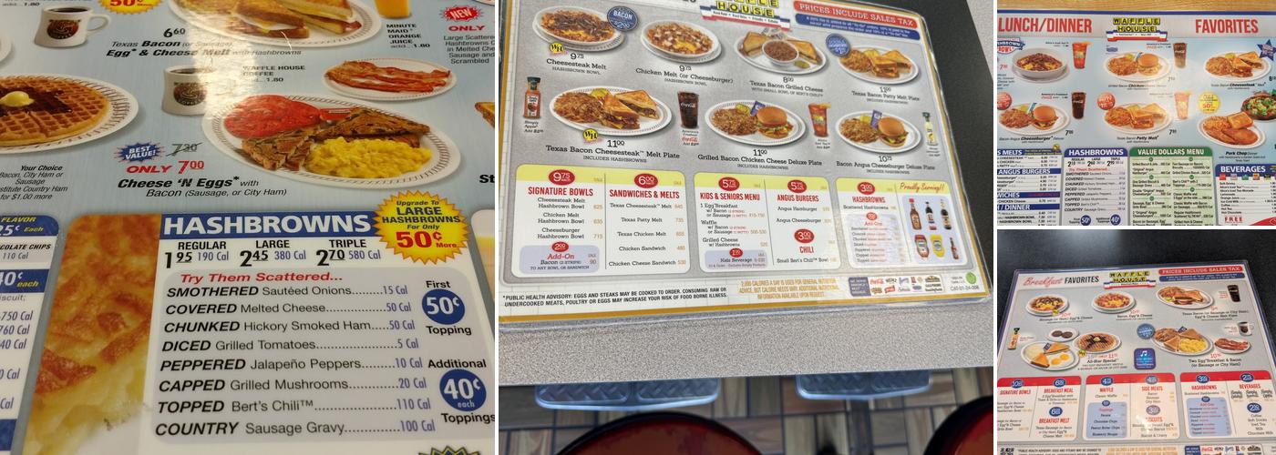 Waffle House Menu