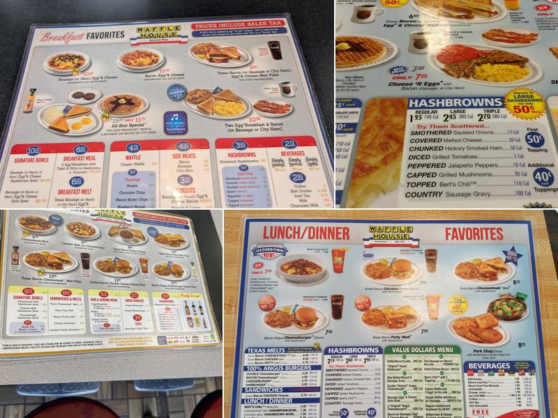 Waffle House Menu