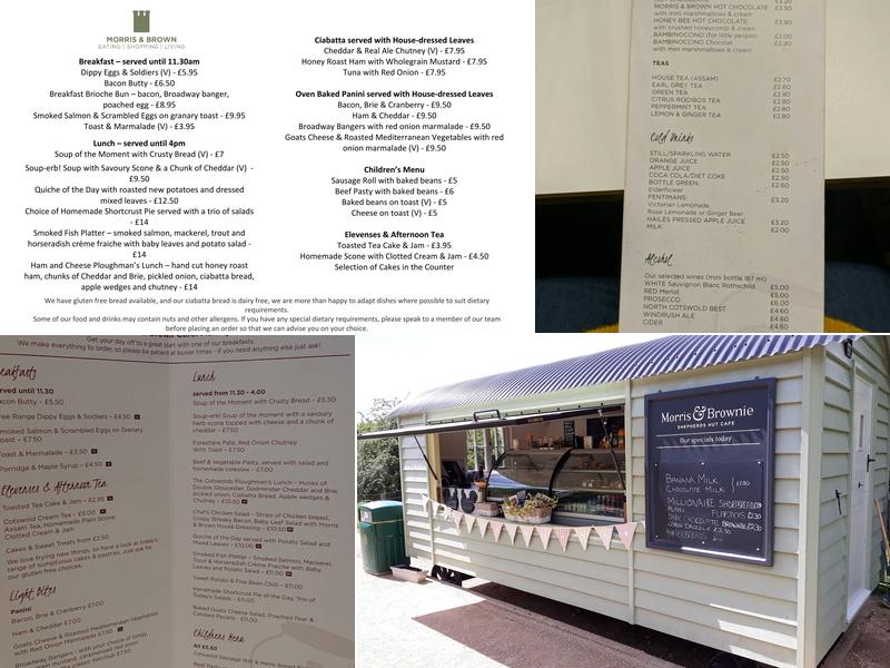 Morris & Brown Cafe Menu