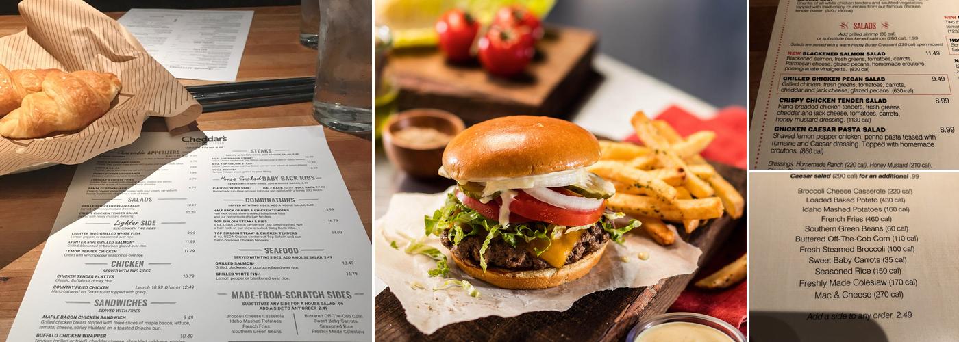 Cheddar's Scratch Kitchen Menu