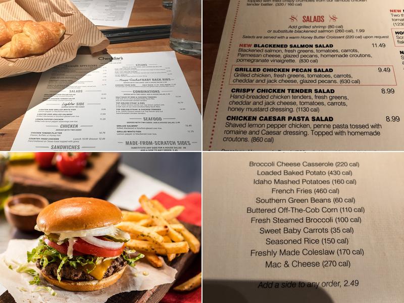 Cheddar's Scratch Kitchen Menu