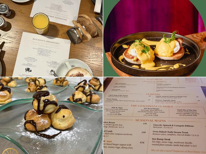 The White Hart Royal Hotel Menu