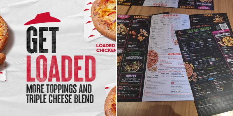 Pizza Hut Delivery Menu