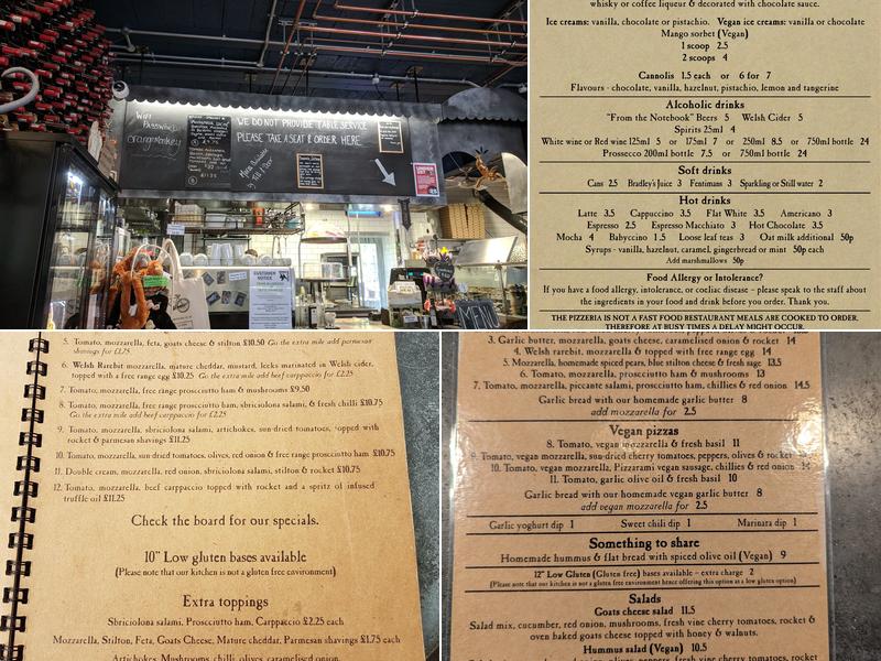 Hangin' Pizzeria Menu