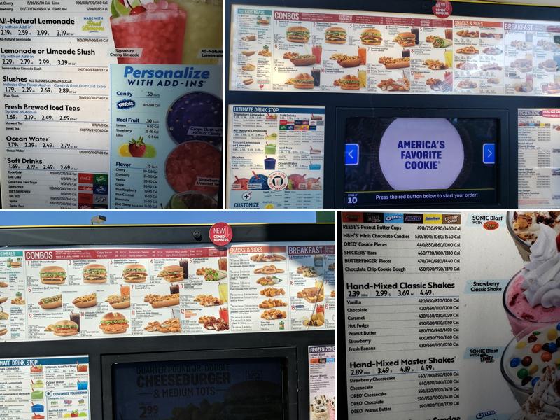 Sonic Drive-In Menu