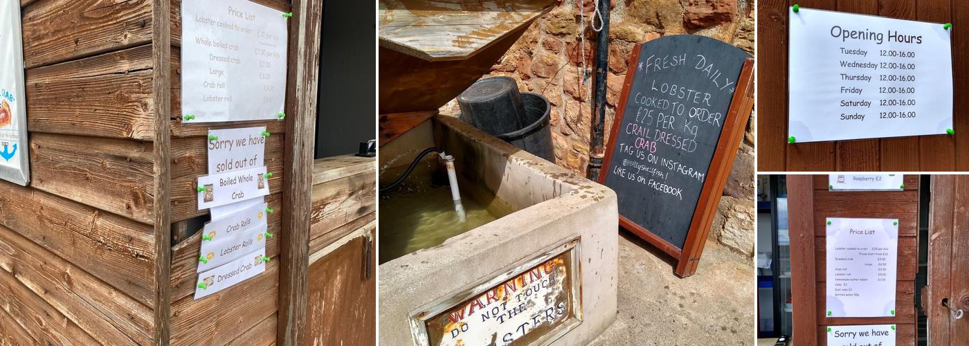 Reilly shellfish Menu