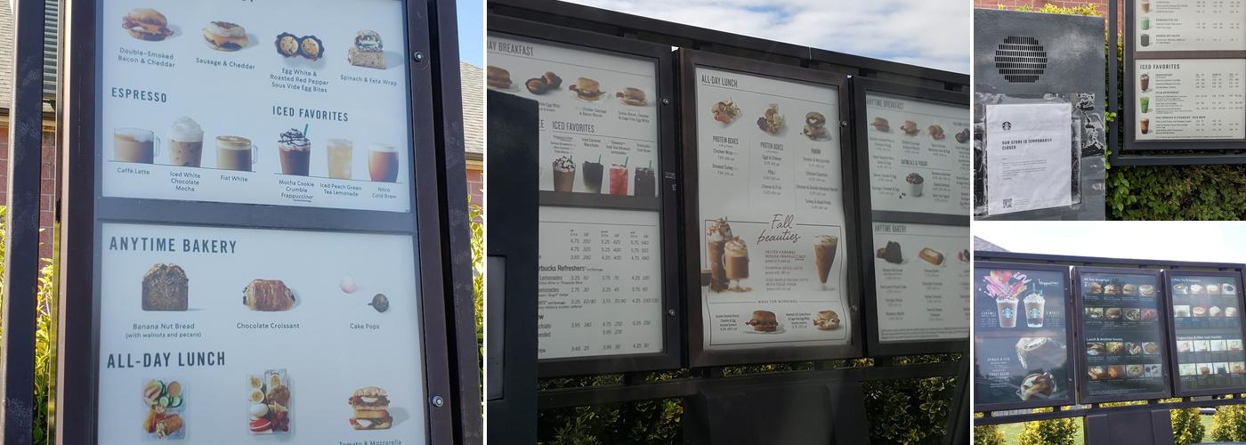 Starbucks Menu