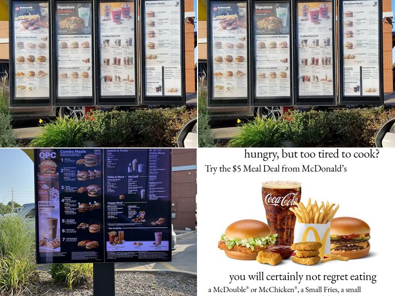 McDonald's Menu