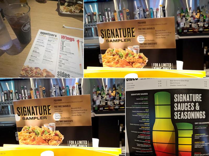 Buffalo Wild Wings Menu