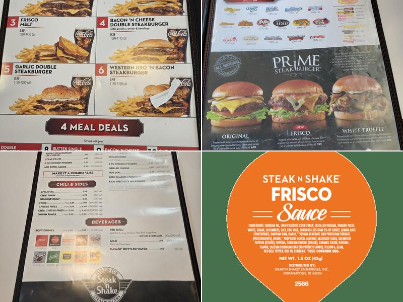 Steak 'n Shake Menu