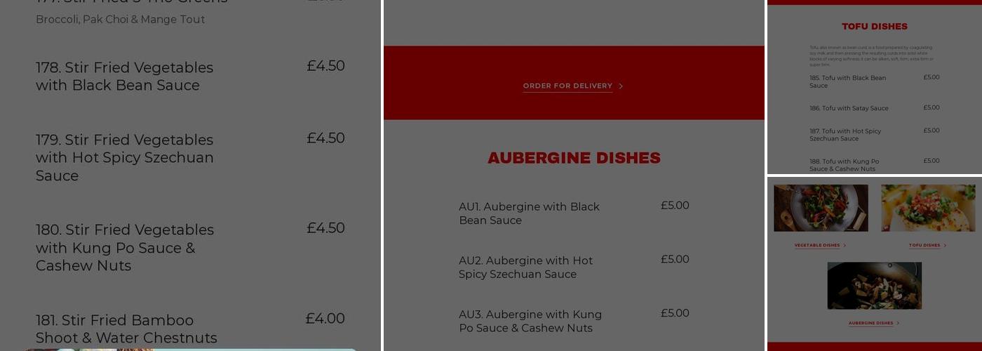 Golden Bowl Chinese Take Away Menu