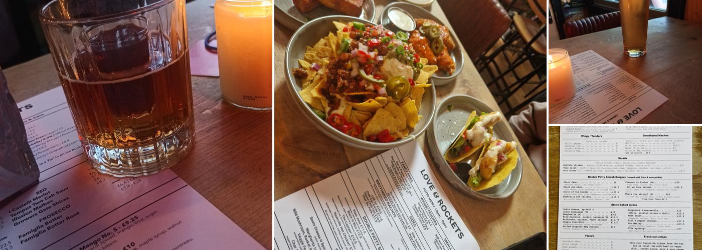 Love & Rockets Menu