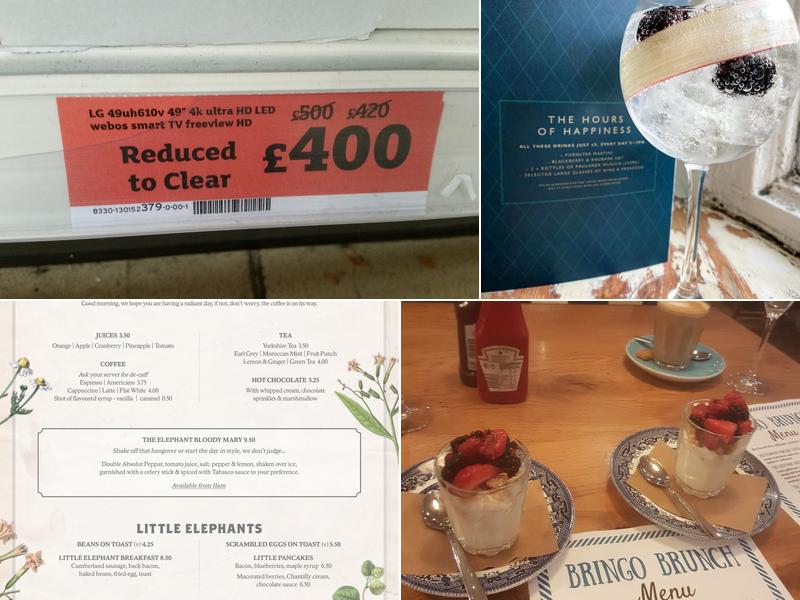 The Elephant Pub And Bakehouse Menu