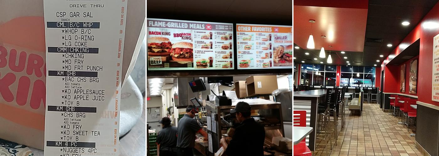 Burger King Menu