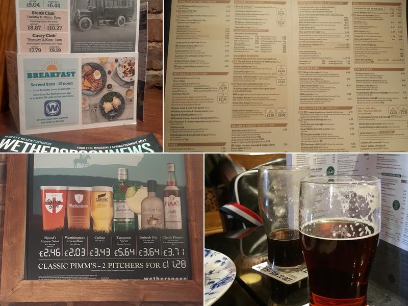 The Denmead Queen - JD Wetherspoon Menu