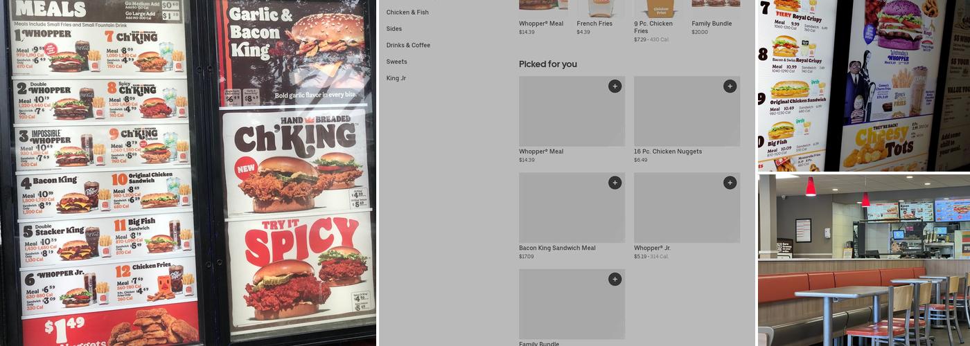 Burger King Menu