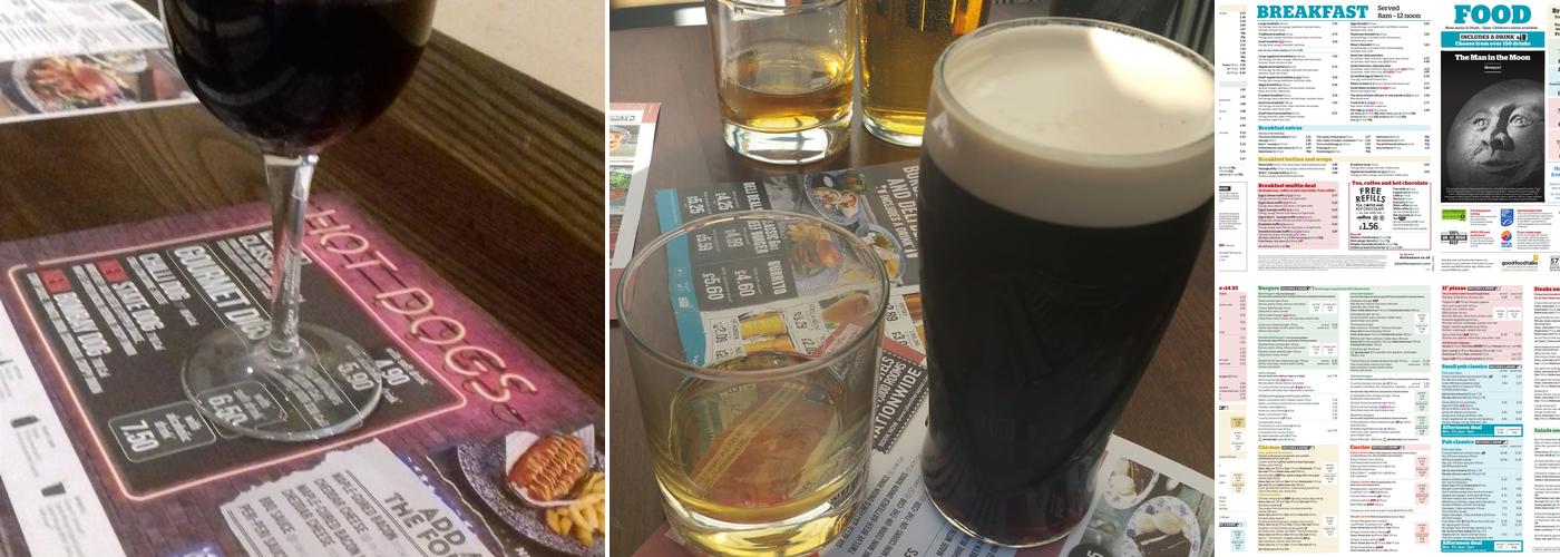 The Man in the Moon Menu