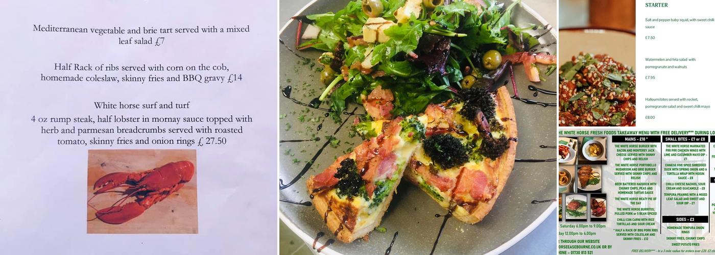 White Horse of Easebourne Menu
