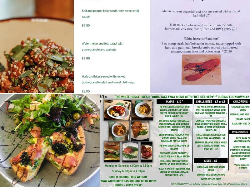 White Horse of Easebourne Menu