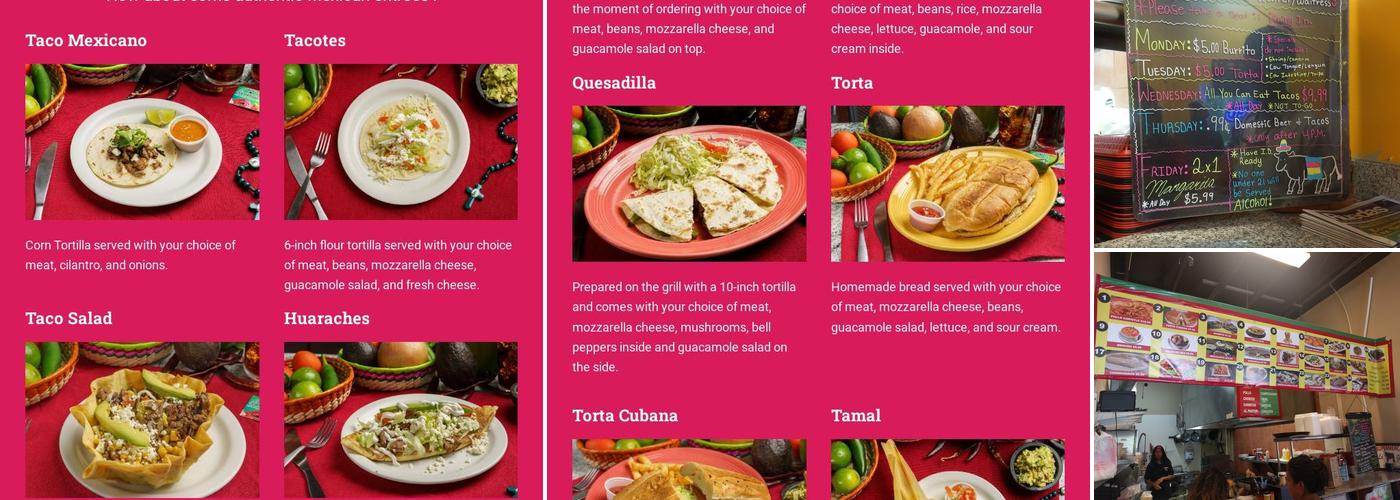 La Jalisco Supermercado Menu