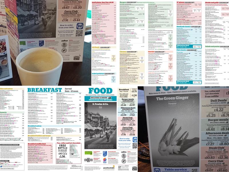 S. Fowler & Co. Menu