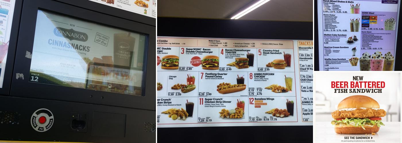 Sonic Drive-In Menu
