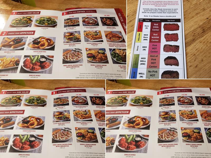 Applebee's Grill + Bar Menu