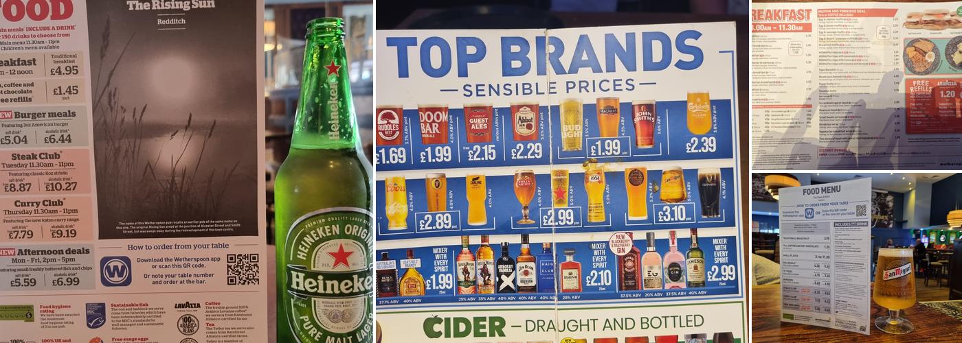 The Royal Enfield - JD Wetherspoon Menu