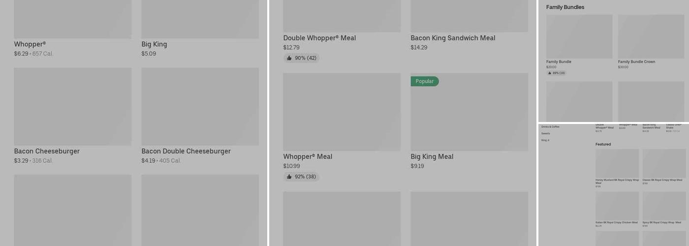 Burger King Menu
