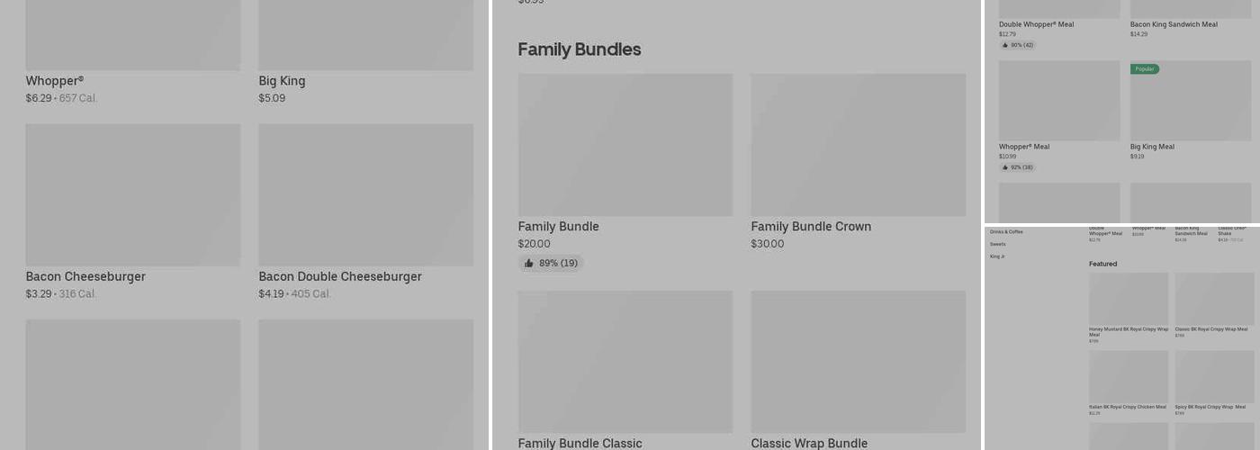 Burger King Menu