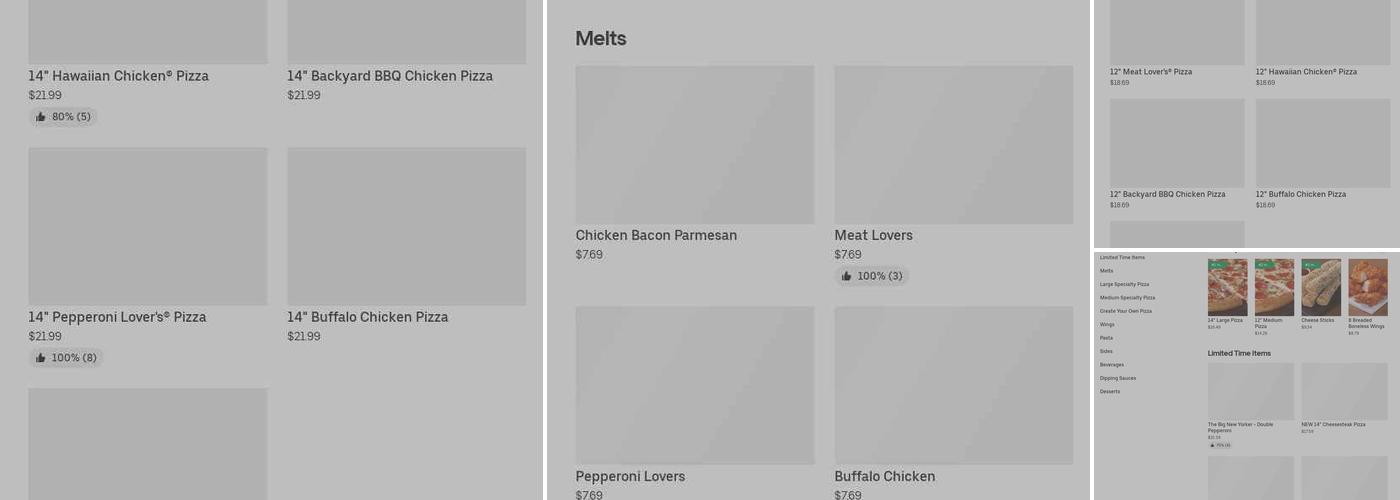 Pizza Hut Menu