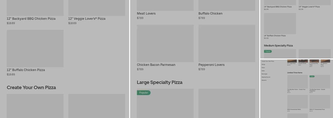 Pizza Hut Menu