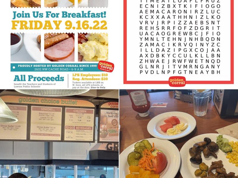 Golden Corral Buffet & Grill Menu