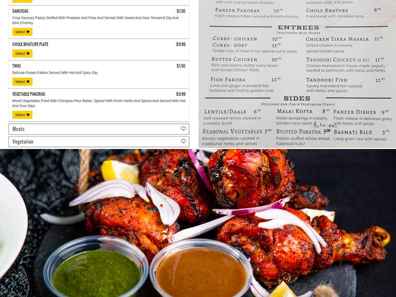 Punjabi Kitchen & Grocers Menu