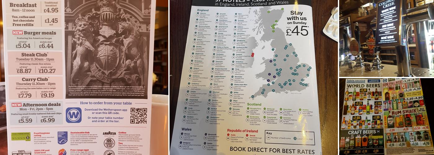 The Court of Requests - JD Wetherspoon Menu