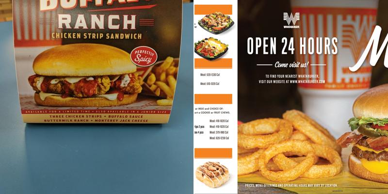 Whataburger Menu