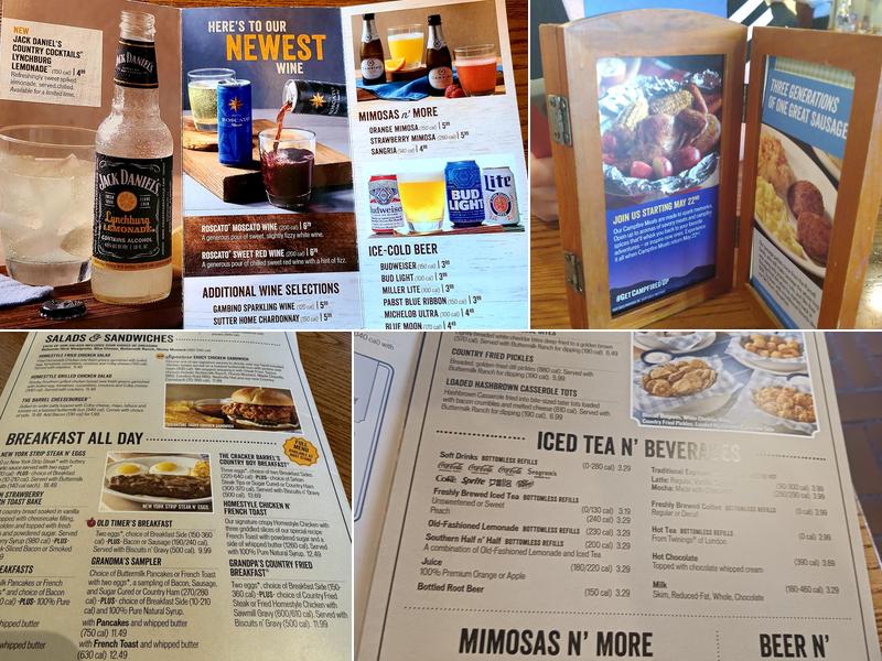 Cracker Barrel Old Country Store Menu