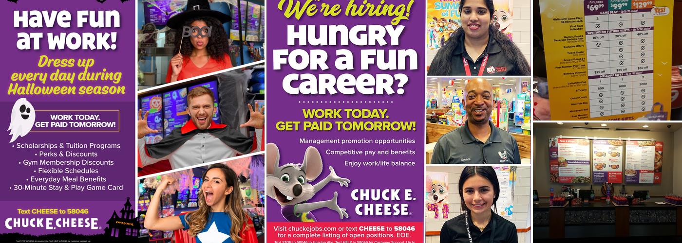 Chuck E. Cheese Menu