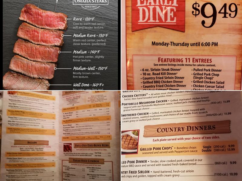 Texas Roadhouse Menu