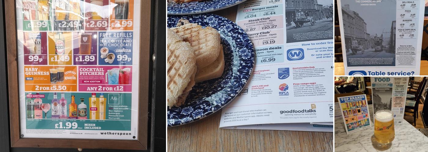 The Commercial Inn - JD Wetherspoon Menu