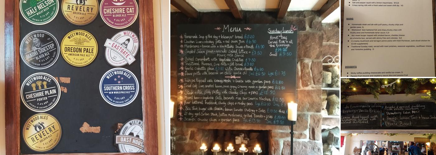 The Boot Inn Menu