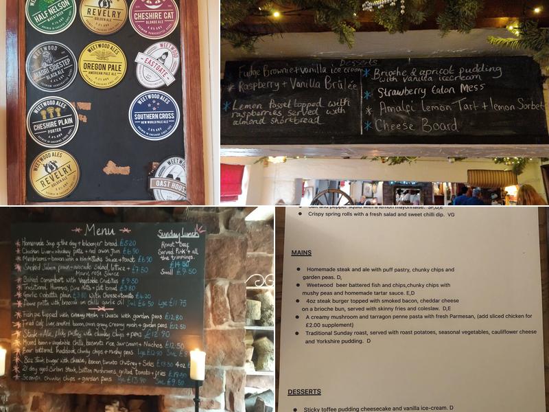 The Boot Inn Menu