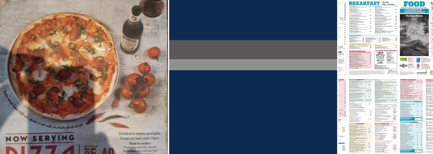 The Glass Blower Menu