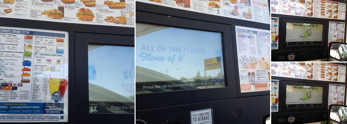 Sonic Drive-In Menu
